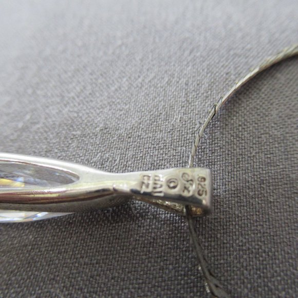 Ice Princess Pendant, Artisan Crystal Necklace Sterling Silver - Picture 6 of 8